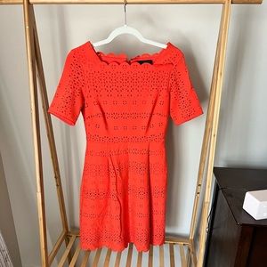 Banana Republic scallop hem dress